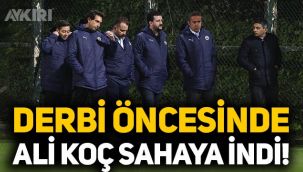 Fenerbahçe'de Ali Koç sahaya indi