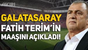 Galatasaray, Fatih Terim'in maaşını açıkladı