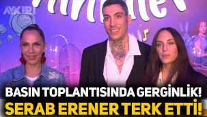 Gergin anlar: Sertab Erener basın toplantısını terk etti!