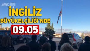 İngilitere Büyükelçiliği'nde bayraklar yarıya indirildi, saygı duruşunda bulunuldu