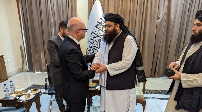 Kabil Büyükelçisi Cihad Erginay, Taliban'ın Başbakan Yardımcısı Vekili ile görüştü
