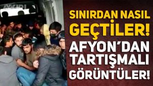 Kaçak geçişler sürüyor mu! Afyonkarahisar'daki görüntüler tartışma yarattı