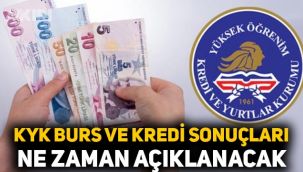 KYK burs ve kredi sonuçları ne zaman açıklanacak? 2021-2022 KYK burs sonuçları...