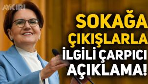 Meral Akşener: Sokağa çekmek isteyenlere izin vermeyeceğiz!