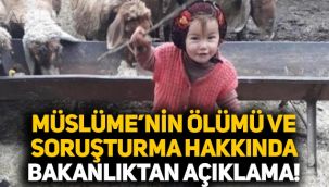 Müslüme Yağal'ın ölümüne ilişkin Aile ve Sosyal Hizmetler Bakanlığı'ndan açıklama