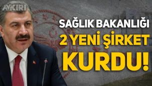 Sağlık Bakanlığı'na bağlı 2 yeni şirket kuruldu!