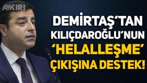 Selahattin Demirtaş'tan Kemal Kılıçdaroğlu'na 'helalleşme' desteği