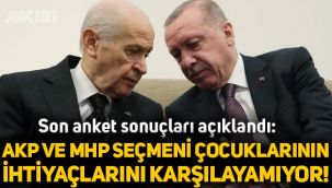 Son anket sonuçları açıklandı: AKP ve MHP seçmeni çocuklarının ihtiyaçlarını karşılayamıyor