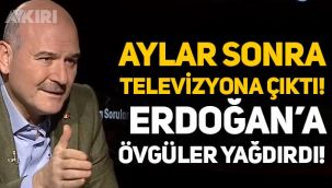 Süleyman Soylu aylar sonra televizyona çıktı, Erdoğan'a övgüler yağdırdı