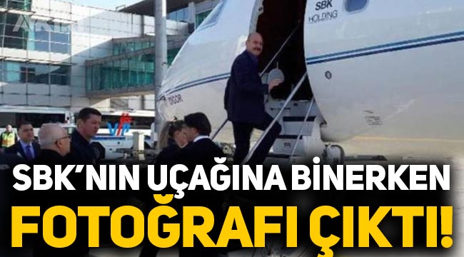 Süleyman Soylu'nun SBK'nın uçağına binerken fotoğrafı çıktı