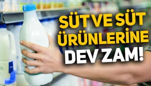 Süt ve süt ürünlerine dev zam geliyor!