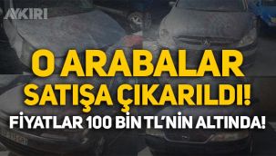 Ticaret Bakanlığı o arabaları satışa çıkardı: Fiyatları 100 bin TL'nin altında