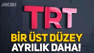TRT'de bir üst düzey ayrılık daha