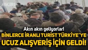 Ucuz alışveriş için Türkiye'ye gelen İranlı turistler Van'dan böyle giriş yaptı