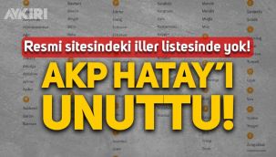 AKP'nin internet sitesindeki
