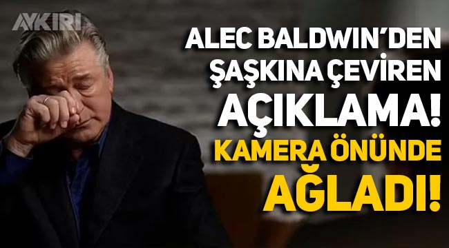 Alec Baldwin'den şaşkına çeviren açıklama!