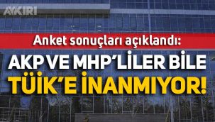 Anket sonuçları açıklandı: TÜİK verilerine AKP ve MHP seçmeni inanmıyor