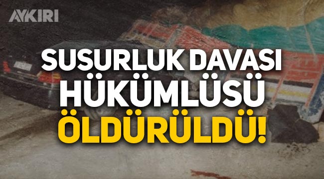 Çatışma çıktı, Susurluk davası hükümlüsü Ziya Bandırmalıoğlu öldürüldü