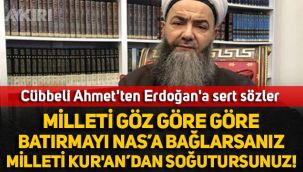 Cübbeli Ahmet'ten Erdoğan'a sert sözler: