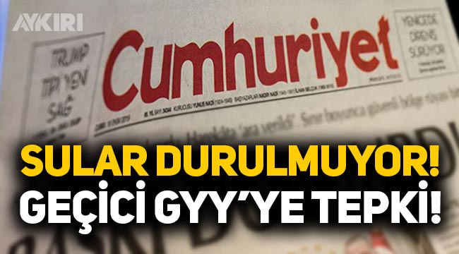 Cumhuriyet'te sular durulmuyor: Orhan Bursalı'dan Genel Yayın Yönetmeni Arif Kızılyalın'a tepki