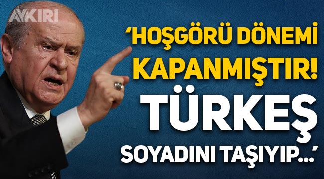 Devlet Bahçeli'den "Alparslan Türkeş" açıklaması: Hoşgörü dönemi kapanmıştır, Türkeş soyadını kullanıp...