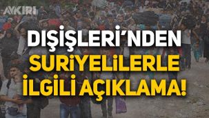 Dışişleri Bakanlığı'ndan