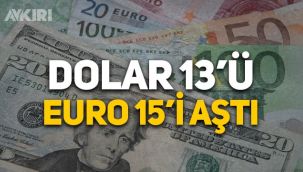 Dolar ve euro kurunda son durum: Dolar 13 lirayı aştı