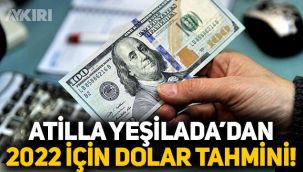 Ekonomist Atilla Yeşilada, 2022 yılı dolar kuru tahminini açıkladı hesap önerisi verdi