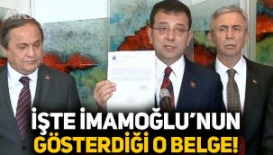 Ekrem İmamoğlu canlı yayında göstermişti: İşte İBB'nin inceleme başlattığı o belge