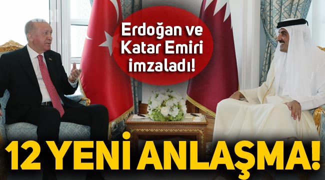 Erdoğan ile Katar Emiri görüştü, 12 yeni anlaşma imzalandı! İşte Türkiye'nin Katar ile imzaladığı anlaşmalar