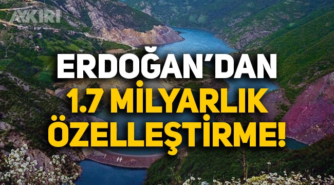 Erdoğan'ın imzasıyla 1.7 milyar liralık özelleştirme!