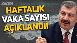 Fahrettin Koca açıkladı: İllere göre haftalık vaka sayısı belli oldu