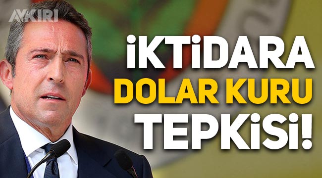Fenerbahçe Başkanı Ali Koç'tan hükümete dolar kuru tepkisi: Belimiz kırıldı