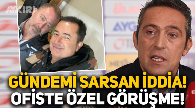 Fenerbahçe'de Ali Koç, Sergen Yalçın ile gizlice görüştü iddiası! 