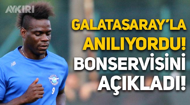 Galatasaray ile anılıyordu: Adana Demirspor, Balotelli'nin bonservisini açıkladı!
