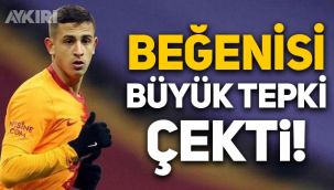 Galatasaray'ın genç futbolcusu Bartuğ Elmaz'dan olay beğeni! Sosyal medyada tepki çekti