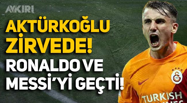 Galatasaraylı Kerem Aktürkoğlu, Ronaldo ve Messi'yi geçti