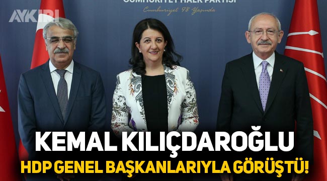 Kemal Kılıçdaroğlu, HDP'li Pervin Buldan ve Mithat Sancar ile görüştü