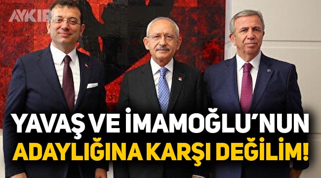 Kemal Kılıçdaroğlu'ndan yeni çıkış: Ekrem İmamoğlu ve Mansur Yavaş'ın adaylığına karşı değilim