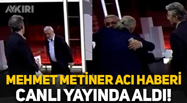 Mehmet Metiner, acı haberi canlı yayında aldı: Ablası vefat etti