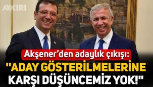 Meral Akşener'den adaylık çıkışı: Mansur Yavaş ve Ekrem İmamoğlu'nun aday gösterilmesine karşı düşüncemiz yok