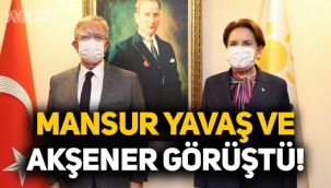 Meral Akşener ve Mansur Yavaş'tan 1 saatlik görüşme!