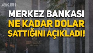Merkez Bankası, 1 Aralık'ta ne kadar dolar sattığını açıkladı!