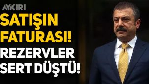 Merkez Bankası'nın rezervleri sert düştü! Net rezerv eksi 37.9 milyar dolar oldu!