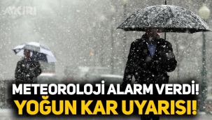 Meteoroloji'den 26 il için sağanak ve yoğun kar uyarısı! İşte il il hava durumu