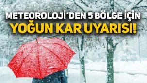 Meteoroloji'den 5 bölge için yoğun kar ve sağanak yağış uyarısı! İl il hava durumu...