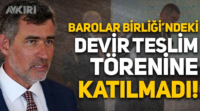 Metin Feyzioğlu, Barolar Birliği'ndeki devir teslim törenine katılmadı!