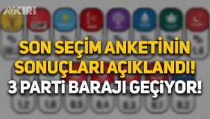 ORC Araştırma son anket sonuçlarını açıkladı: Sadece 3 parti barajı geçiyor! İşte partilerin oy oranları