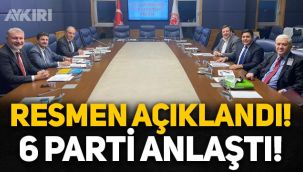 Resmen açıklandı: 6 siyasi parti