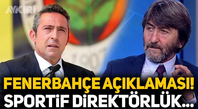 Rıdvan Dilmen'den Fenerbahçe açıklaması: Sportif direktörlük...